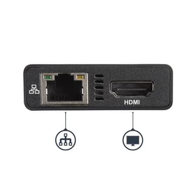 StarTech.com USB-C-multiportadapter med 4K HDMI - 2 USB-A-portar - 60 W PD - Sva