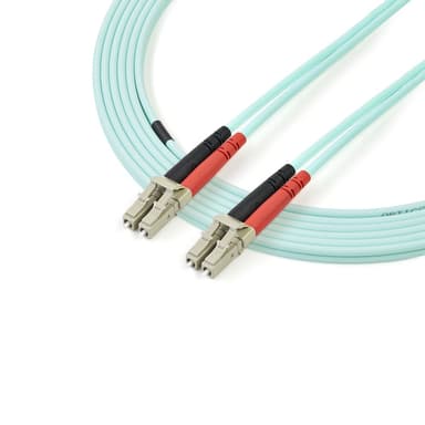 StarTech.com 5 m 10 Gb Aqua multiläge 50/125 Duplex LSZH fiberpatchkabel LC - L