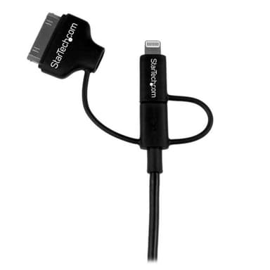 StarTech.com Lightning eller 30-stifts dockning eller Micro USB till USB-kabel -