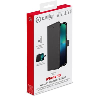 MagSafe lompakkokotelo iPhone 13 musta