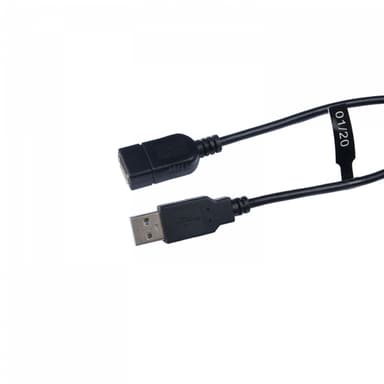 V7 V7E2USB2EXT-1.8M, 1,8 m, USB A, USB A, USB 2.0, Hane/Hona, Svart
