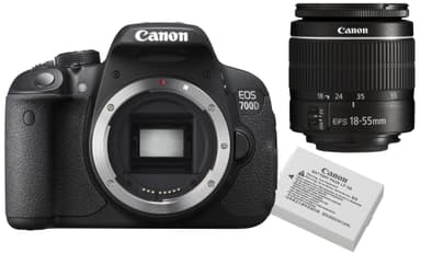 Canon EOS 700D SLR camera kit (objektiivi+akku)