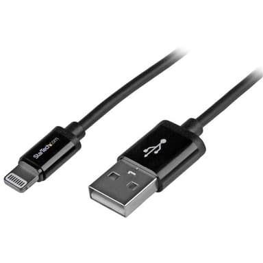 StarTech.com USB till Lightning-kabel - Apple MFi-certifierad - 1 m - Svart, 1 m