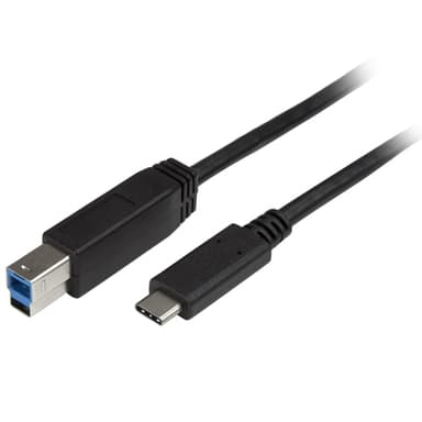 StarTech.com USB315CB2M, 2 m, USB C, USB B, USB 3.2 Gen 1 (3.1 Gen 1), Hane/Hane, Svart