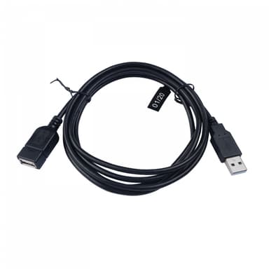 V7 V7E2USB2EXT-1.8M, 1,8 m, USB A, USB A, USB 2.0, Hane/Hona, Svart
