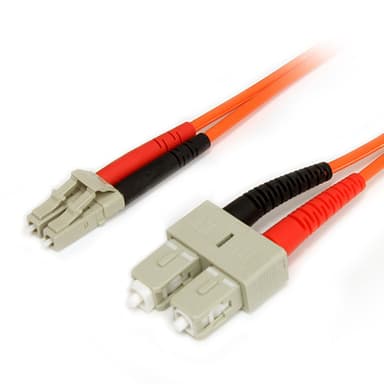 StarTech.com 1 m 62,5/125 multiläges Duplex-fiberpatchkabel LC - SC, 1 m, OM1, LC, SC