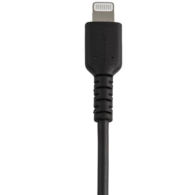 StarTech.com 30cm tålig, svart USB-A till Blixtkabel - Hård, tålig aramifiber