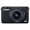 Canon EOS M10 kamera + 15-45 mm objektiivi (musta)