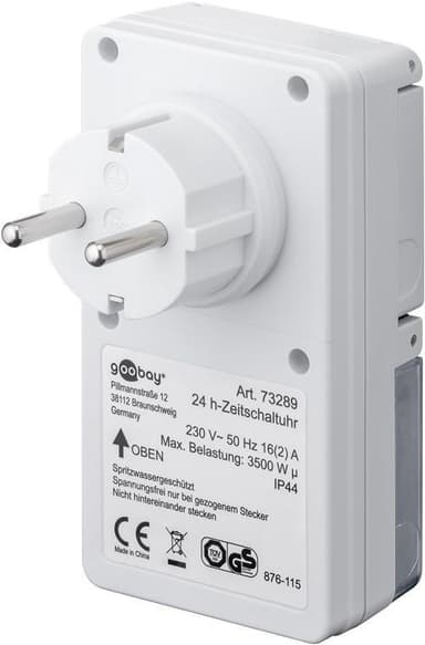 Set med 3, analog timer IP44