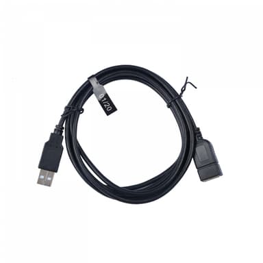 V7 V7E2USB2EXT-1.8M, 1,8 m, USB A, USB A, USB 2.0, Hane/Hona, Svart