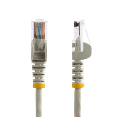 StarTech.com Cat5e patchkabel med hakfria RJ45-kontakter – 2 m, grå, 2 m, Cat