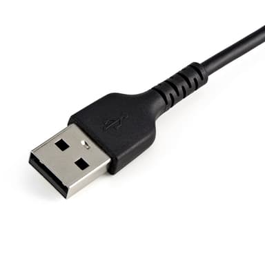 StarTech.com 30cm tålig, svart USB-A till Blixtkabel - Hård, tålig aramifiber