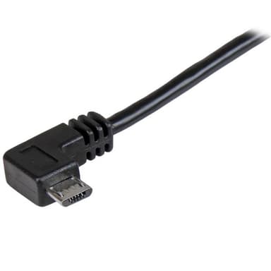 StarTech.com Micro USB-kabel för laddning och synkning M/M - Högervinklad Micr