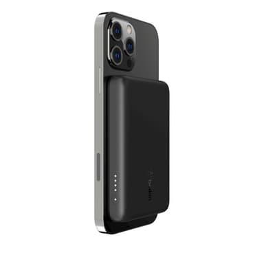 Belkin BPD002BTBK, 2500 mAh, Trådlös laddning, 5 W, Svart