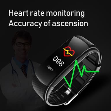 Bluetooth fitnessband with HR and BP sensor