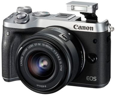 Canon EOS M6 järjestelmäkamera + 15-45mm objektiivi
