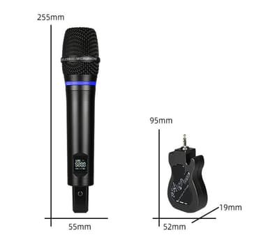 Langaton mikrofoni Bluetooth Reverb Android-porttikaapelilla Monivärinen