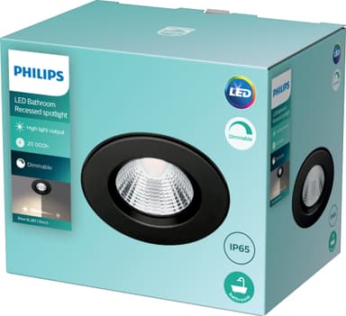 Philips Dive Ceiling uppovalaisin 5,5 W (musta)