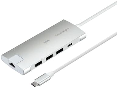 Sandstrom 8-porttinen USB-C hubi