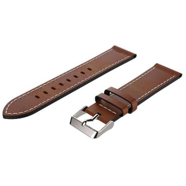 SKALO Ranneke nahkaa Samsung Watch 5 44mm - Ruskea
