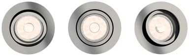 Philips Donegal Ceiling valaisin GU10 3 kpl (hopea)