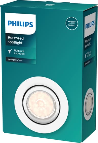 Philips Donegal Ceiling valaisin GU10 (valkoinen)