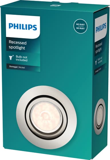 Philips Donegal Ceiling valaisin GU10 (hopea)