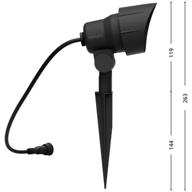 Philips GardenLink LV Spot ulkovalaisin 6 W (musta)
