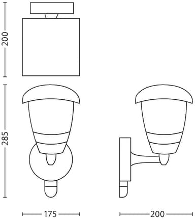 Philips Creek IR Outdoor Lighting ulkovalaisin E27