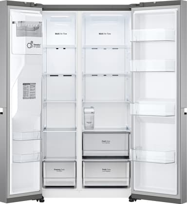 LG side-by-side jääkaappipakastin GSLV51PZXM