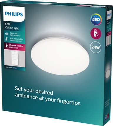 Philips Izso plafondi 24 W + kaukosäädin