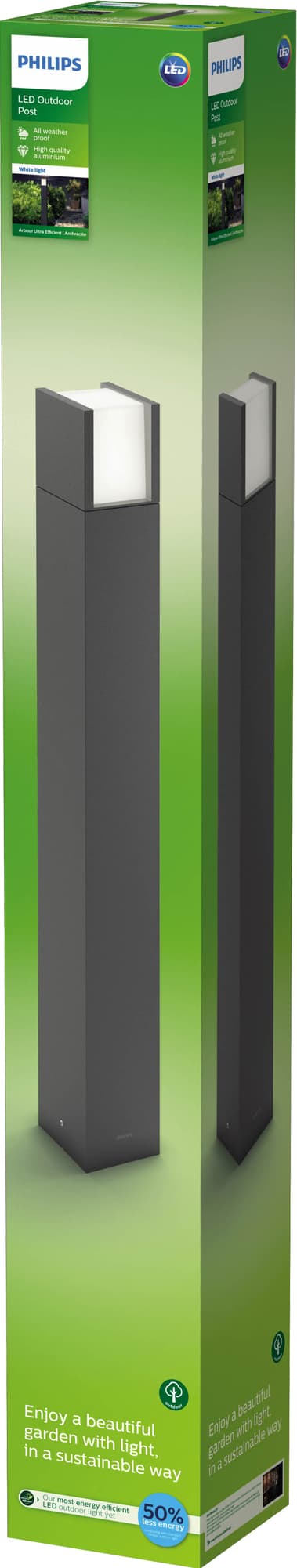 Philips Arbour pylväsvalaisin ulkokäyttöön 3,8 W