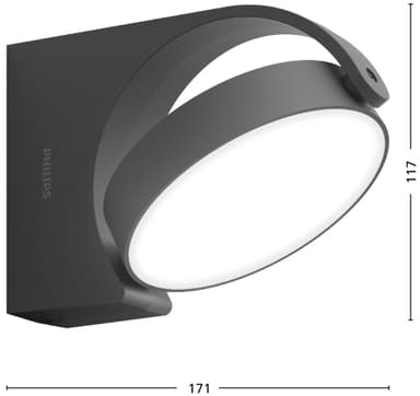 Philips Mimosa ulkoseinävalaisin 7 W