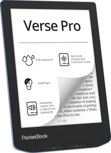 PocketBook Verse Pro e-kirjan lukulaite 16 GB (sininen)
