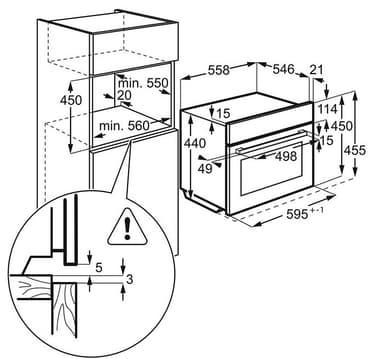 Electrolux kompakti uuni EVY5841BOX
