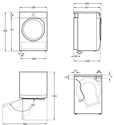 Electrolux PerfectCare 600 kuivausrumpu EW6C428B2