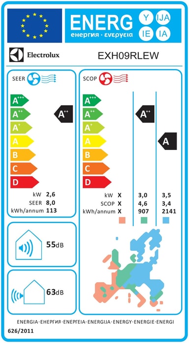 Electrolux ilmalämpöpumppu EXH09RLEW
