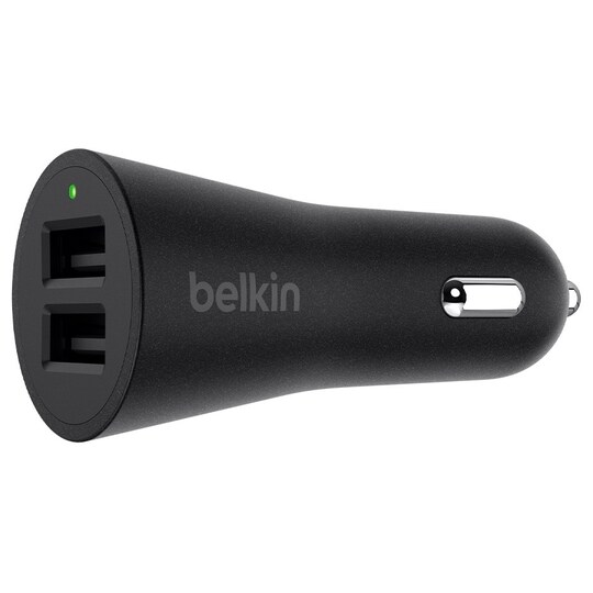 Belkin Dual Metallic autolaturi (musta)