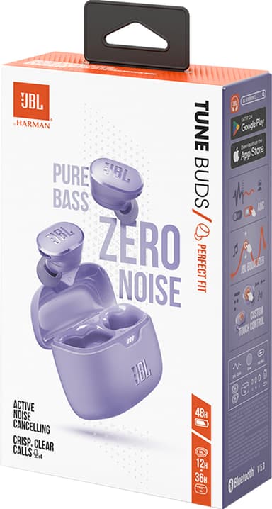 JBL Tune Buds täysin langattomat in-ear kuulokkeet (violetti)
