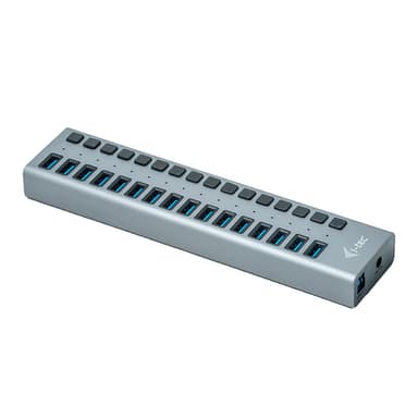 i-tec U3CHARGEHUB16, inomhus, AC, Grå