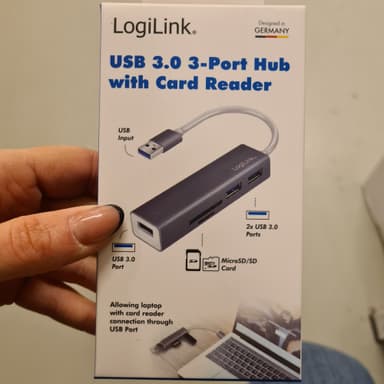 USB 3.0-hub USB-adapter USB-splitter med Micro SD/SD-kort Hopea
