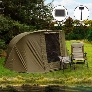 Kalastus Bivvy 2-Miehen / 300cm kanssa Overwrap