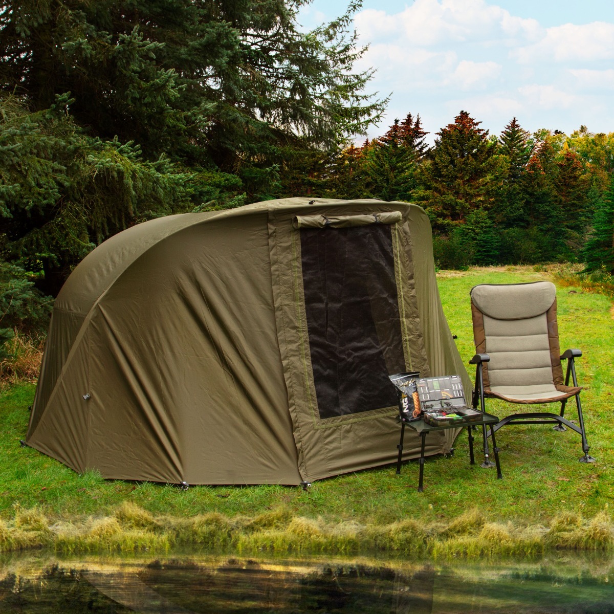 Kalastus Bivvy 2-Miehen / 300cm kanssa Overwrap