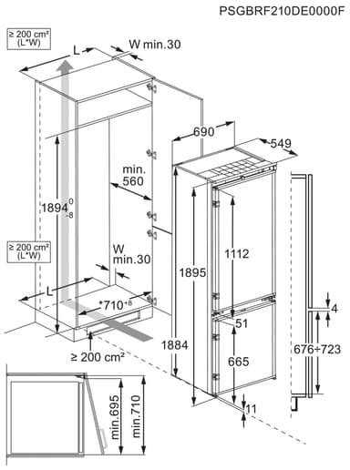Electrolux jääkaappipakastin ENP7TD75S (valkoinen)