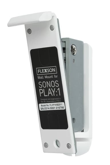Flexson Seinäkiinnike Sonos PLAY:1 tuotteille (valk.)