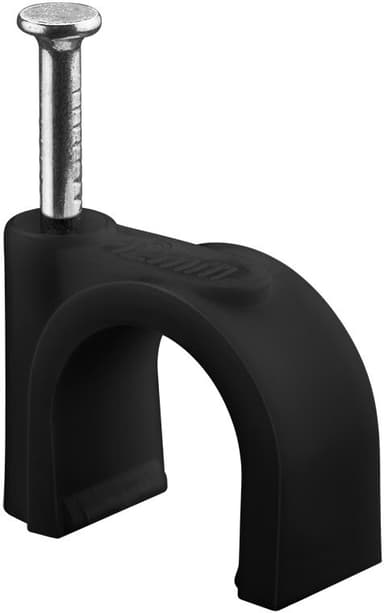 Goobay Kaapelikiinnike 12 mm, musta
