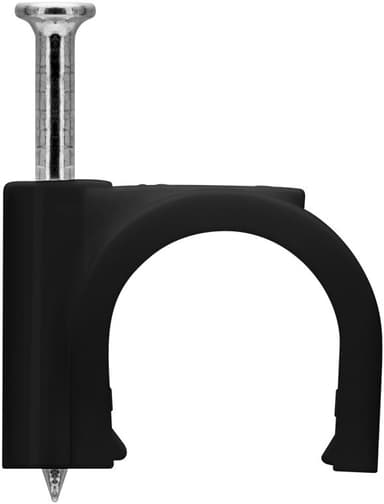 Goobay Kaapelikiinnike 12 mm, musta
