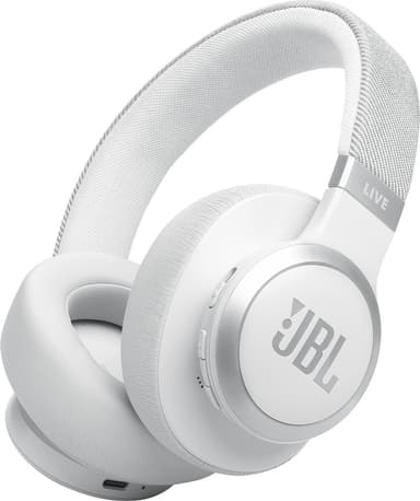 JBL Live 770NC langattomat around-ear kuulokkeet (valkoinen)
