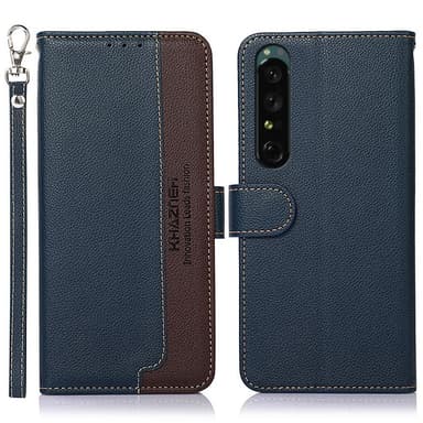KHAZNEH puhelimen kansi Sony Xperia 1 V - Sininen/Ruskea