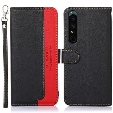 KHAZNEH Puhelimen Suojakuori Sony Xperia 1 V - Musta/Punainen
